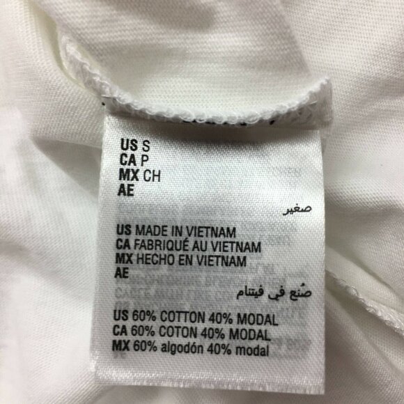 Karen Scott Basketweave-Trim Flutter-Sleeve Top Color: White Size: Small - Picture 4 of 7